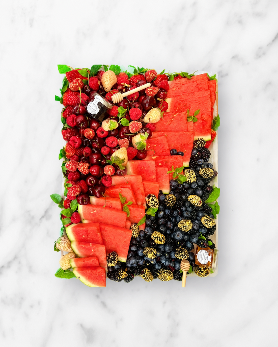 The Red, White and Berry Board -Serves 10-14 guests
