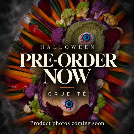 Halloween crudite — pre-order now. Product photos coming soon.